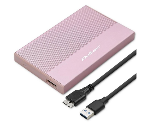 QOLTEC Obudowa na dysk SSD HDD 2.5" SATA USB 3.0 5Gb/s 2TB 52279 - 1275404 - zdjęcie 3